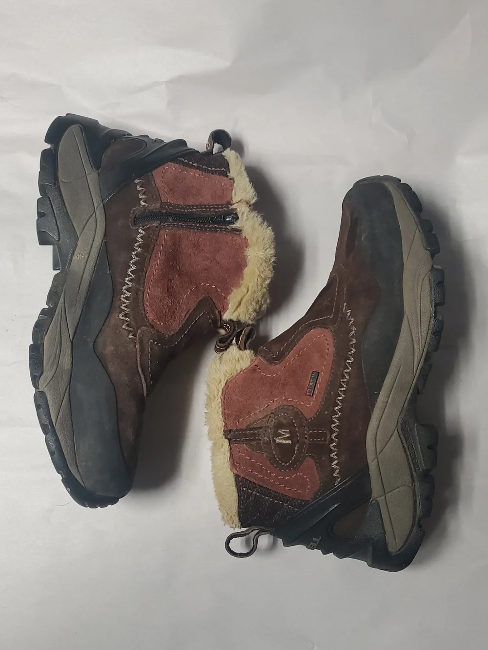 Merrell Sleet 6 Waterproof Bracken Suede Hiking Winter Boots Size 8.5 Womens